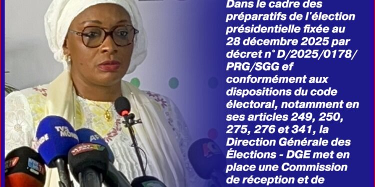 Présidentielle 2025 : la DGE met en place deux commissions pour les parrainages et la gestion financière