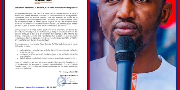 Bella Bah interpellé : TLP-Guinée demande des éclaircissements sur les circonstances de son arrestation
